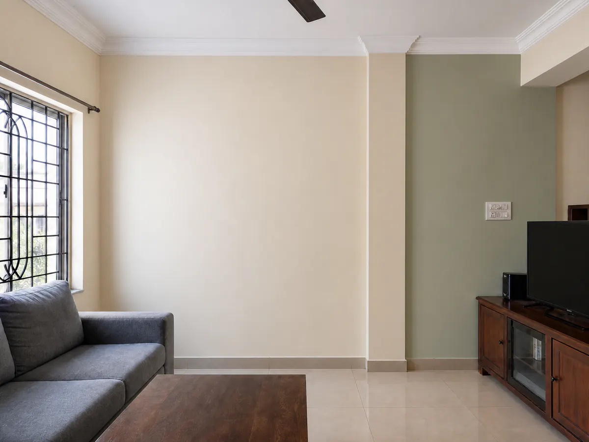 Illustrative living room after interior painting